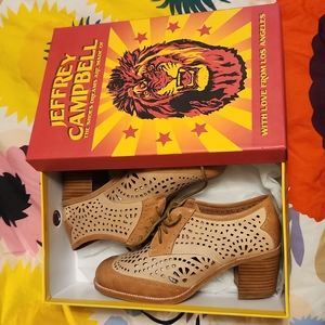 Jeffrey Campbell perforated Oxfords